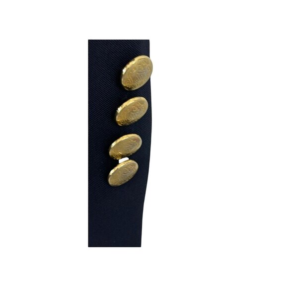 Hart Schaffner Marx Men's Blazer Blue Lined Notch Lapel Two Button Vented 46R - Picture 9 of 9